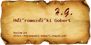 Háromszéki Gobert névjegykártya